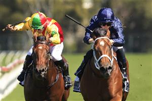 SYDNEY, AUSTRALIA - FEBRUARY 20: James McDonald on Home Affairs wins race 5 the Iron Jack Silver Slipper Stakes during Sydney Racing at Rosehill Gardens on February 20, 2021 in Sydney, Australia. (Photo by Mark Evans/Getty Images)