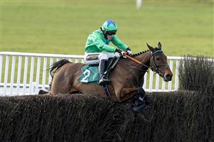 WARWICK, ENGLAND - FEBRUARY 26: Tabitha Worsley riding Rose of Aghaboe clear the last to win The Every Race Live On Racing TV Mares' Handicap Chase at Warwick Racecourse on February 26, 2021 in Warwick, England. Due to the coronavirus pandemic, owners along with the paying public will not be allowed to attend the meeting. (Photo by Alan Crowhurst/Getty Images)