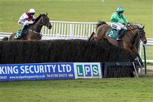 WARWICK, ENGLAND - FEBRUARY 26: Tabitha Worsley riding Rose of Aghaboe clear the last to win The Every Race Live On Racing TV Mares' Handicap Chase at Warwick Racecourse on February 26, 2021 in Warwick, England. Due to the coronavirus pandemic, owners along with the paying public will not be allowed to attend the meeting. (Photo by Alan Crowhurst/Getty Images)