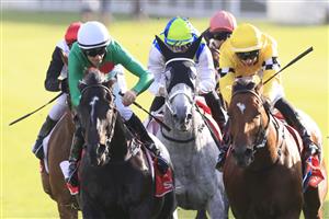 SYDNEY, AUSTRALIA - MARCH 06: Jay Ford on Missybeel wins race 9 the Sharp Extensive IT Aspiration Qualityduring Sydney Racing at Royal Randwick Racecourse on March 06, 2021 in Sydney, Australia. (Photo by Mark Evans/Getty Images)