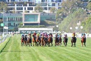 MELBOURNE, AUSTRALIA - MARCH 06: General view of race 6, the Seppelt Wines Newmarket Handicap, during Melbourne Racing at Flemington Racecourse on March 06, 2021 in Melbourne, Australia. (Photo by Vince Caligiuri/Getty Images)