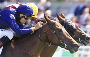 SYDNEY, AUSTRALIA - MARCH 06: Jean Van Overmeire on Glistening wins race 3 the Yarraman Park Reisling Stakes during Sydney Racing at Royal Randwick Racecourse on March 06, 2021 in Sydney, Australia. (Photo by Mark Evans/Getty Images)