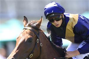 SYDNEY, AUSTRALIA - MARCH 06: Jean Van Overmeire on Glistening returns to scale after winning race 3 the Yarraman Park Reisling Stakes during Sydney Racing at Royal Randwick Racecourse on March 06, 2021 in Sydney, Australia. (Photo by Mark Evans/Getty Images)