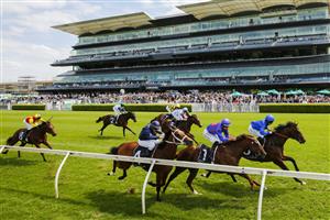 SYDNEY, AUSTRALIA - MARCH 06: Rachel King on Anamoe wins race 2 the UNSW Todman Stakes from Hugh Bowman on Profiteer during Sydney Racing at Royal Randwick Racecourse on March 06, 2021 in Sydney, Australia. (Photo by Mark Evans/Getty Images)