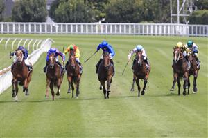 SYDNEY, AUSTRALIA - MARCH 06: Rachel King on Anamoe wins race 2 the UNSW Todman Stakes from Hugh Bowman on Profiteer during Sydney Racing at Royal Randwick Racecourse on March 06, 2021 in Sydney, Australia. (Photo by Mark Evans/Getty Images)