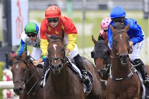SYDNEY, AUSTRALIA - MARCH 06: James McDonald on Wild Ruler wins race 1 the Tokyo City Keiba Fireball Stakes during Sydney Racing at Royal Randwick Racecourse on March 06, 2021 in Sydney, Australia. (Photo by Mark Evans/Getty Images)