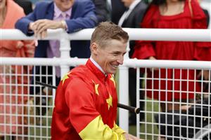 SYDNEY, AUSTRALIA - MARCH 06: James McDonald looks on after winning race 1 the Tokyo City Keiba Fireball Stakes on Wild Ruler during Sydney Racing at Royal Randwick Racecourse on March 06, 2021 in Sydney, Australia. (Photo by Mark Evans/Getty Images)