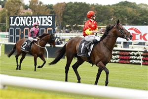 SYDNEY, AUSTRALIA - MARCH 06: James McDonald on Wild Ruler returns to scale after winning race 1 the Tokyo City Keiba Fireball Stakes during Sydney Racing at Royal Randwick Racecourse on March 06, 2021 in Sydney, Australia. (Photo by Mark Evans/Getty Images)