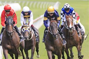 SYDNEY, AUSTRALIA - MARCH 06: Tommy Berry on Mount Popa wins race 4 the Randwick City Stakes during Sydney Racing at Royal Randwick Racecourse on March 06, 2021 in Sydney, Australia. (Photo by Mark Evans/Getty Images)