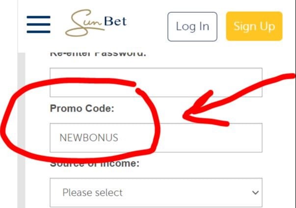 SunBet promo code NEWBONUS - get a R1000 free bet with this code for 2021  at SunBet.co.za