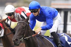 SYDNEY, AUSTRALIA - MARCH 13: James McDonald on Arcaded wins race 2 the Cerrone Magic Night Stakes during Sydney Racing at Rosehill Gardens on March 13, 2021 in Sydney, Australia. (Photo by Mark Evans/Getty Images)
