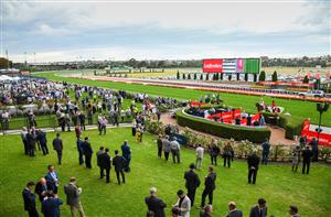 MELBOURNE, AUSTRALIA - MARCH 13: John Allen riding
Playoffs after winning Race 1, Ladbroke It Grand Handicap Classic, during Melbourne Racing All-Star Mile Day at Moonee Valley Racecourse on March 13, 2021 in Melbourne, Australia. (Photo by Vince Caligiuri/Getty Images)