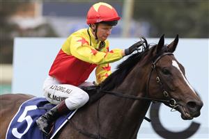 SYDNEY, AUSTRALIA - MARCH 13: Kerrin McEvoy on California Zimbol returns to scale after winning race 5 the City Tattersalls Club Maurice McCarten Stakes during Sydney Racing at Rosehill Gardens on March 13, 2021 in Sydney, Australia. (Photo by Mark Evans/Getty Images)