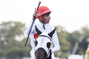SYDNEY, AUSTRALIA - MARCH 13: Nash Rawiller on Yao Dash returns to scale after winning race 9 during Sydney Racing at Rosehill Gardens on March 13, 2021 in Sydney, Australia. (Photo by Mark Evans/Getty Images)