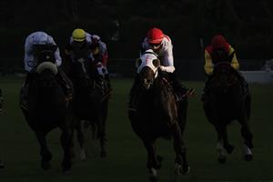 SYDNEY, AUSTRALIA - MARCH 13: Nash Rawiller on Yao Dash (C) wins race 9 the Cellarbrations Handicap during Sydney Racing at Rosehill Gardens on March 13, 2021 in Sydney, Australia. (Photo by Mark Evans/Getty Images)