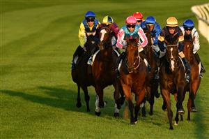 MELBOURNE, AUSTRALIA - MARCH 19: Damien Thornton riding War Correspondent (R) before winning Race 2, the Sun Stud Emma Boling Plate, during Melbourne Racing at Moonee Valley Racecourse on March 19, 2021 in Melbourne, Australia. (Photo by Vince Caligiuri/Getty Images)