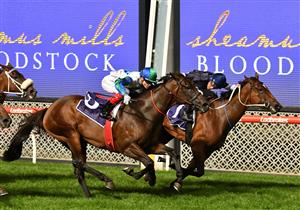 MELBOURNE, AUSTRALIA - MARCH 19: Michael Walker riding Quantum Mechanic winning race 6, the Sheamus Mills Bloodstock Sunline Stakes, during Melbourne Racing at Moonee Valley Racecourse on March 19, 2021 in Melbourne, Australia. (Photo by Vince Caligiuri/Getty Images)