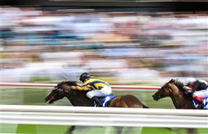 MELBOURNE, AUSTRALIA - MARCH 20: Matthew Cartwright riding Sartorial Splendor winning race 5, the Tbsc.com.au Handicap, during Melbourne Racing at Mornington Racecourse on March 20, 2021 in Melbourne, Australia. (Photo by Vince Caligiuri/Getty Images)