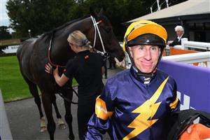 MELBOURNE, AUSTRALIA - MARCH 20: William Pike after riding Mount Popa to win Race 7, the Neds Mornington Cup, during Melbourne Racing at Mornington Racecourse on March 20, 2021 in Melbourne, Australia. (Photo by Vince Caligiuri/Getty Images)