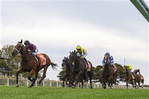 MELBOURNE, AUSTRALIA - MARCH 20: William Pike riding Laverrod winning Race 8, the Neds Hareeba Stakes, during Melbourne Racing at Mornington Racecourse on March 20, 2021 in Melbourne, Australia. (Photo by Vince Caligiuri/Getty Images)