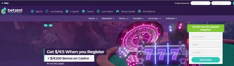 Betzest no deposit bonus code NEWBONUS