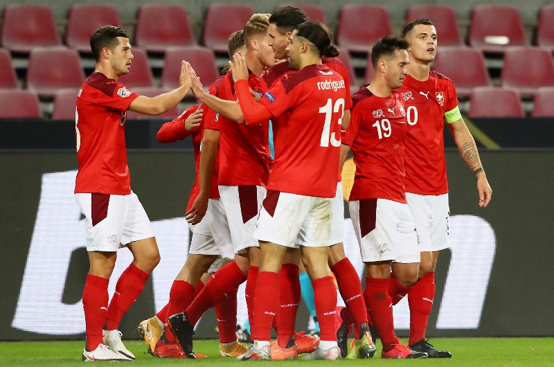switzerland uefa celebrate