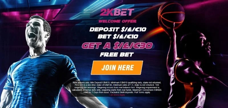 2kbet bonus code 30 free bet