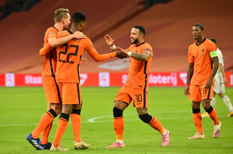 Netherlands bosnia celebrate