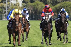 SYDNEY, AUSTRALIA - MARCH 27: James McDonald on Verry Elleegant wins race 4 the Ranvet Stakes during Golden Slipper Day at Rosehill Gardens on March 27, 2021 in Sydney, Australia. (Photo by Mark Evans/Getty Images)