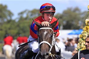 SYDNEY, AUSTRALIA - MARCH 27: James McDonald on Verry Elleegant returns to scale after winning race 4 the Ranvet Stakes during Golden Slipper Day at Rosehill Gardens on March 27, 2021 in Sydney, Australia. (Photo by Mark Evans/Getty Images)