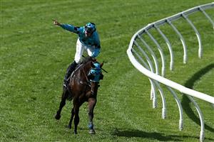 SYDNEY, AUSTRALIA - MARCH 27: Tommy Berry on Mo'unga wins the Rosehill Guineas on Mo'unga during Golden Slipper Day at Rosehill Gardens on March 27, 2021 in Sydney, Australia. (Getty)