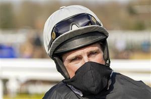 WARWICK, ENGLAND - MARCH 30: Harry Skelton poses at Warwick Racecourse on March 30, 2021 in Warwick, England. Sporting venues around the UK remain under restrictions due to the Coronavirus Pandemic. Only owners are allowed to attend the meeting but the public must wait until further restrictions are lifted. (Photo by Alan Crowhurst/Getty Images)