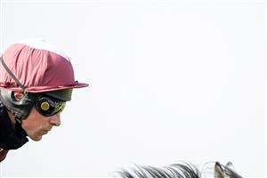 WARWICK, ENGLAND - MARCH 30: Harry Skelton in action at Warwick Racecourse on March 30, 2021 in Warwick, England. Sporting venues around the UK remain under restrictions due to the Coronavirus Pandemic. Only owners are allowed to attend the meeting but the public must wait until further restrictions are lifted. (Photo by Alan Crowhurst/Getty Images)