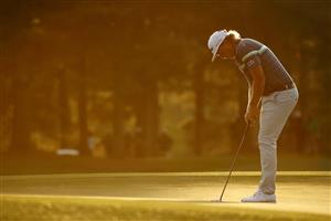 AUGUSTA, GEORGIA - APRIL 08: Cameron Smith of Australia putts on the 17th green during the first round of the Masters at Augusta National Golf Club on April 08, 2021 in Augusta, Georgia. (Photo by Jared C. Tilton/Getty Images)