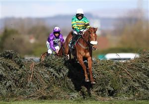 LIVERPOOL, ENGLAND - APRIL 09: Jonjo O'Neill Jr riding Modus in the Randox Topham Handicap Chase during Ladies Day of the 2021 Randox Health Grand National Festival at Aintree Racecourseon April 9, 2021 in Liverpool, England. (Photo by Tim Goode - Pool / Getty Images)