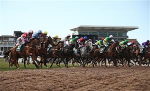 LIVERPOOL, ENGLAND - APRIL 10: Runners and riders at the start of the Randox Grand National Handicap Chase during Grand National Day of the 2021 Randox Health Grand National Festival at Aintree Racecourse on April 10, 2021 in Liverpool, England. (Photo by Tim Goode - Pool/Getty Images)