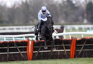 LIVERPOOL, ENGLAND - APRIL 10: My Drogo ridden by Harry Skelton clears the last before winning the Betway Mersey Novices' Hurdle during Grand National Day of the 2021 Randox Health Grand National Festival at Aintree Racecourse on April 10, 2021 in Liverpool, England. (Photo by Tim Goode - Pool / Getty Images)