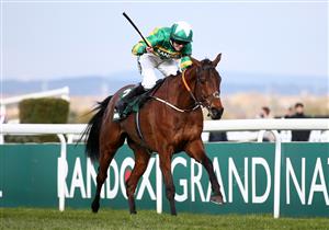 LIVERPOOL, ENGLAND - APRIL 10: Minella Times ridden by Rachael Blackmore wins the Randox Grand National Handicap Chase on Grand National Day of the 2021 Randox Health Grand National Festival at Aintree Racecourse on April 10, 2021 in Liverpool, England. (Photo by Tim Goode - Pool/Getty Images)