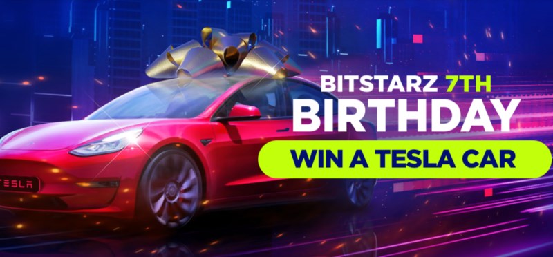 Bitstarz Birthday Tesla Giveaway