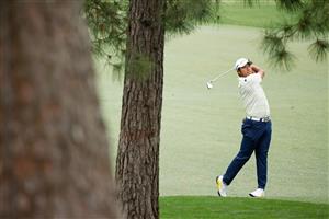 AUGUSTA, GEORGIA - APRIL 11: Hideki Matsuyama of Japan plays a shot during the final round of the Masters at Augusta National Golf Club on April 11, 2021 in Augusta, Georgia. (Photo by Jared C. Tilton/Getty Images)