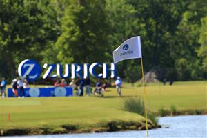 NEW ORLEANS, LOUISIANA - APRIL 22: The Zurich flag is seen on the 17th hole during the first round of the Zurich Classic of New Orleans at TPC Louisiana on April 22, 2021 in New Orleans, Louisiana. (Getty Images)