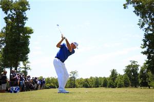 NEW ORLEANS, LOUISIANA - APRIL 22: Ryan Palmer plays his shot from the third tee during the first round of the Zurich Classic of New Orleans at TPC Louisiana on April 22, 2021 in New Orleans, Louisiana. (Getty Images)