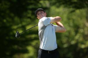 NEW ORLEANS, LOUISIANA - APRIL 22: Viktor Hovland of Norway plays his shot from the seventh tee during the first round of the Zurich Classic of New Orleans at TPC Louisiana on April 22, 2021 in New Orleans, Louisiana. (Getty Images)