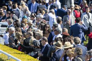 SYDNEY, AUSTRALIA - APRIL 24: A general view of crowds during Sydney Racing at Royal Randwick Racecourse on April 24, 2021 in Sydney, Australia. (Photo by Jenny Evans/Getty Images)