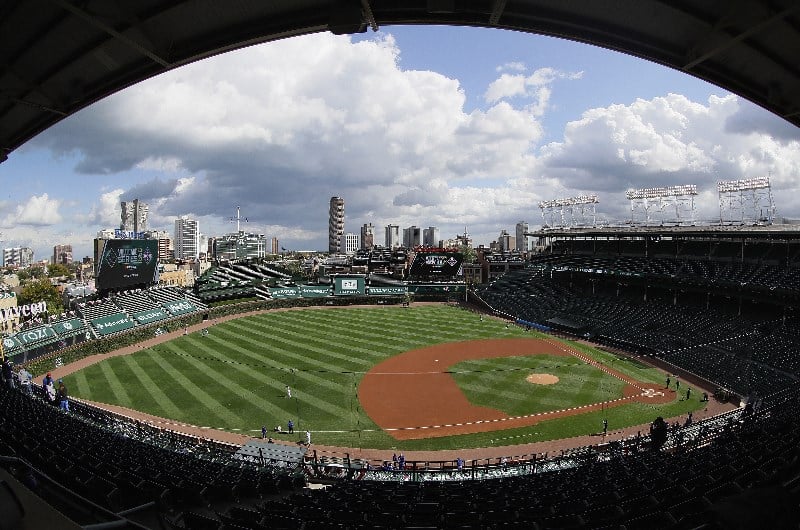 wrigley field general view