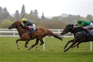 ASCOT, ENGLAND - APRIL 28: Frankie Dettori riding Stradivarius win The Longines Sagaro Stakes at Ascot Racecourse on April 28, 2021 in Ascot, England. Sporting venues around the UK remain under restrictions due to the Coronavirus Pandemic. Only owners are allowed to attend the meeting but the public must wait until further restrictions are lifted. (Photo by Alan Crowhurst/Getty Images)