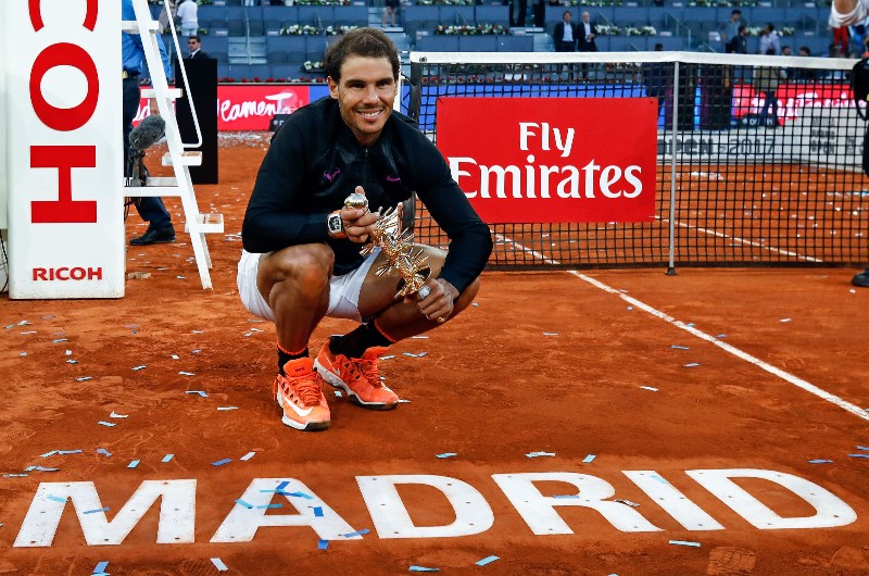 Rafael Nadal ATP Madrid trophy