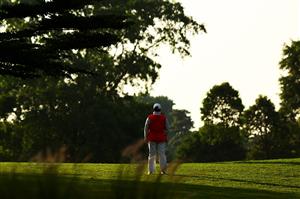 SINGAPORE, SINGAPORE - APRIL 29: Shanshan Feng of China looks on after putting on the 10th green during the first round of the HSBC Women's World Championship at Sentosa Golf Club on April 29, 2021 in Singapore. (Getty Images)