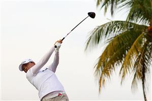 SINGAPORE, SINGAPORE - APRIL 30: Jin Young Ko of South Korea plays her shot from the 13th tee during the second round of the HSBC Women's World Championship at Sentosa Golf Club on April 30, 2021 in Singapore. (Getty Images)