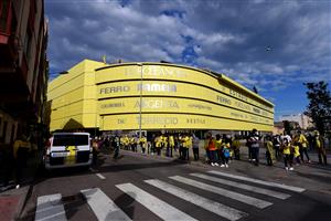 VILLARREAL, SPAIN - APRIL 29: General view outside the stadium as fans begin to gather prior to the UEFA Europa League Semi-final First Leg match between Villareal CF and Arsenal at Estadio de la Ceramica on April 29, 2021 in Villarreal, Spain. (Getty Images)